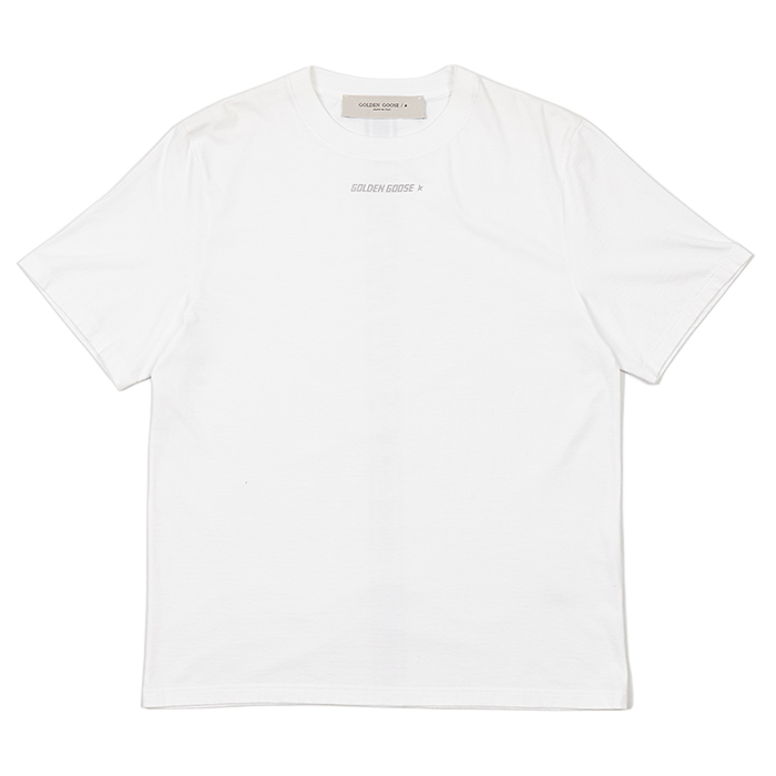 [로로모다] 골든구스 실버 로고 남성 티셔츠 / G36MP524-F1