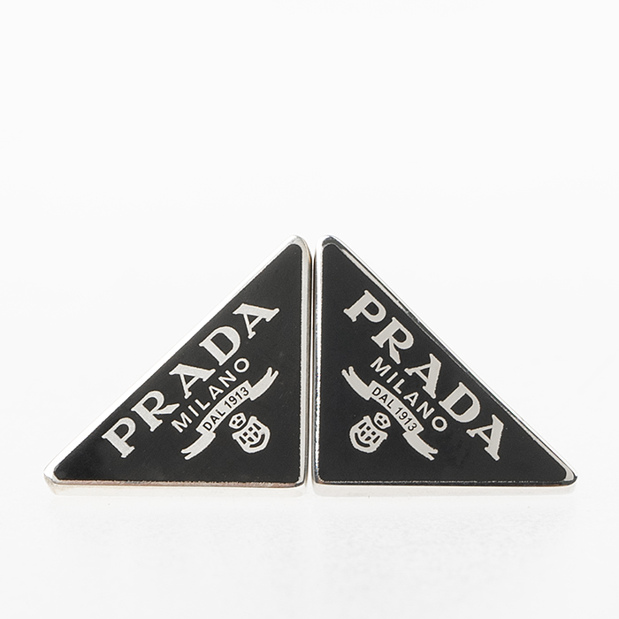 [로로모다] 프라다 트라이앵글 로고 귀걸이 / 1JO720-2DSP-F0002